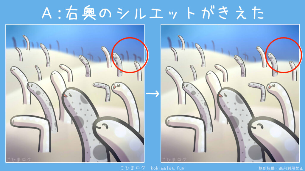 チンアナゴ軍団のアハ体験の答え-こひまログ